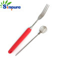 Camping Tableware Retractable Spoon Fork Convenient to Carry Aluminum Telescopic